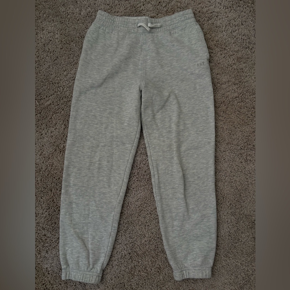 abercrombie kids Light Gray Knit Jogger Pants
